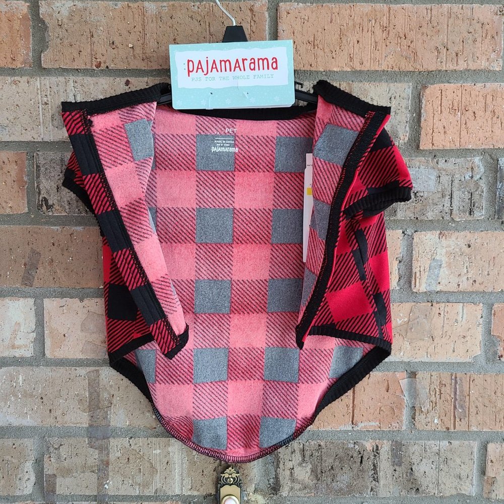 PAJAMARAMA Buffalo Notch Pet Family One Piece Dog PJ Size L - Picture 7 of 9